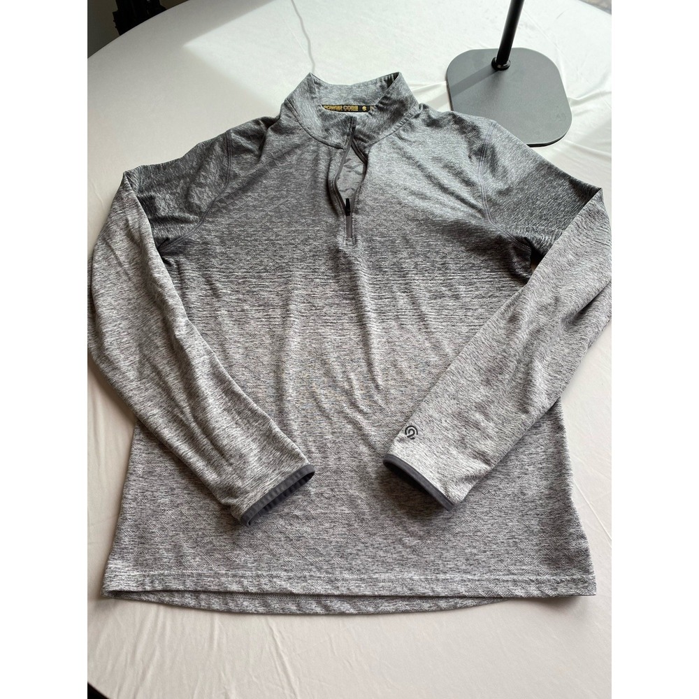 C9 Champion Power Core 1/4 Zip Pullover Men's Medium Grey Space Dye Athletic